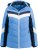 Ulla Popken HYPRAR Chevron Stripe Triple Function Quilted Fully Lined Ski Jacket Pastel Petrol - Jassen - 