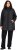 Ulla Popken HYPRAR Mixed Texture Water-Repellent Jacket Black - Jassen - 