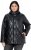 Ulla Popken Faux Leather Quilted Jacket Black - Jassen - 