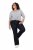 Ulla Popken Marie Fit Bootcut Stretch Jeans Dark Blue Denim - Ulla Popken - Ulla Popken Grote Maten Kleding