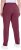 Ulla Popken Basic Drawstring Elastic Waist Cotton Blend Joggers Dark Berry - Jeans & Broeken in Grote Maten – Plus Size - 