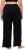 Ulla Popken Wide Leg Smocked Waist Knit Pants Black - Jeans & Broeken in Grote Maten – Plus Size - 