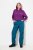 Ulla Popken Softshell Triple Function Fleece Lined Pants Dark Petrol Sapphire Blue - Broeken - Dames broeken in grote maten