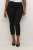 Kaffe Curve Ana Cropped Twill Jeggings Diepzwart - Jeans & Broeken in Grote Maten – Plus Size - 