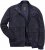 JP1880 Soft Goatskin Suede Leather Jacket Navy - Leren jassen - Leren jassen in grote maten