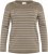 Kaffe Curve Linia Boatneck Pullover Morel Melange with Silver Lurex - Gebreide truien - 