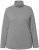 Ulla Popken Basic Long Sleeve Slim Fit Turtleneck Light Grey Melange - Sweaters & hoodies - 