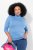 Ulla Popken Basic Long Sleeve Slim Fit Turtleneck Light Cornflower - Sweaters & hoodies - Warme Sweatshirts, Hoodies & Truien