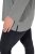 Ulla Popken Back To Basics V-Neck Relaxed Fit Cotton Tee Light Grey Melange - T-shirts - T-shirts voor dames