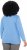 Ulla Popken Back To Basics V-Neck Relaxed Fit Cotton Tee Light Cornflower - T-shirts - 