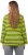 Ulla Popken Striped Hem Long Sleeve Tee Apple Green - Bedrukte T-shirts voor dames - 