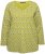 Ulla Popken Allover Graphic Long Sleeve Tee Avocado Green - Bedrukte T-shirts voor dames - 