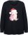 Ulla Popken Puppy Graphic Christmas Long Sleeve T-Shirt Black - T-shirts - 