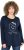 Ulla Popken Metallic Graphic Holiday Tee Navy - Bedrukte T-shirts voor dames - 