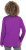 Ulla Popken Metallic Graphic Holiday Tee Dark Purple - Bedrukte T-shirts voor dames - 