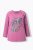 Ulla Popken Inverted Seam Long Sleeve Graphic Tee Dark Rose - Bedrukte T-shirts voor dames - 