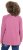 Ulla Popken Inverted Seam Long Sleeve Graphic Tee Dark Rose - Bedrukte T-shirts voor dames - 