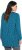 Ulla Popken Pleated Confetti Print Long Sleeve Tee Teal - Bedrukte T-shirts voor dames - 