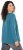 Ulla Popken Dream Rhinestone Lettering Long Sleeve Tee Teal - Bedrukte T-shirts voor dames - 