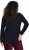 Ulla Popken Motivational Graphic Long Sleeve Tee Black - Bedrukte T-shirts voor dames - 