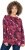 Ulla Popken Abstract Print Long Sleeve Tee Dark Ruby - Bedrukte T-shirts voor dames - 