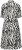 Kaffe Curve Alia Shirt Dress Black Chalk Animal - Midi jurken - 