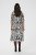 Kaffe Curve Alia Shirt Dress Black Chalk Animal - Midi jurken - 