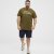 North Latitude T-Shirt Printed Short Sleeve Green - T-shirts - Grote Maten T-shirts Heren