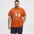 North Latitude T-Shirt Ice Cream Orange - T-shirts - Grote Maten T-shirts Heren