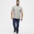 North Latitude Polo Short Sleeve Grey - Polo shirts - Grote Maten Poloshirts Heren