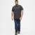 North Latitude T-Shirt 2-Pack Dark Grey Melange - T-shirts - Grote Maten T-shirts Heren