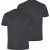 North Latitude T-Shirt 2-Pack Dark Grey Melange - T-shirts - Grote Maten T-shirts Heren