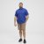 North Latitude Shirt Linen Cotton Short Sleeve Blue - Overhemden - Overhemden Grote Maten Heren