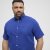 North Latitude Shirt Linen Cotton Short Sleeve Blue - Overhemden - Overhemden Grote Maten Heren