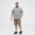 North Latitude Shirt Short Sleeve Checked Grey - Overhemden - Overhemden Grote Maten Heren