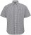North Latitude Shirt Short Sleeve Checked Grey - Overhemden - Overhemden Grote Maten Heren