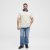North Latitude Polo Pique Printed Off-White - Polo shirts - Grote Maten Poloshirts Heren