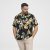 North Latitude Shirt Short Sleeve Printed Allover Black - Overhemden - Overhemden Grote Maten Heren