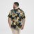North Latitude Shirt Short Sleeve Printed Allover Black - Overhemden - Overhemden Grote Maten Heren