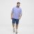 North Latitude Shirt Denim Printed Allover Blue - Overhemden - Overhemden Grote Maten Heren