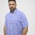 North Latitude Shirt Denim Printed Allover Blue - Overhemden - Overhemden Grote Maten Heren