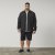 North Latitude 61106 Overshirt In Pakstijl Met Volledige Rits Zwart - Jassen - Grote Maten Herenjassen
