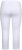 Ulla Popken Basic Stretch Knit Capris White - Jeans & Broeken in Grote Maten – Plus Size - 