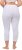 Ulla Popken Basic Stretch Knit Capris White - Jeans & Broeken in Grote Maten – Plus Size - 