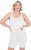 Ulla Popken Lace Hem Stretch Viscose Knit Bicycle Length Lounge Shorts White - Jeans & Broeken in Grote Maten – Plus Size - 