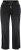 Ulla Popken Side Stripe Stretch Fit Boyfriend Jeans Black - Jeans & Broeken in Grote Maten – Plus Size - 