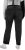 Ulla Popken Side Stripe Stretch Fit Boyfriend Jeans Black - Jeans & Broeken in Grote Maten – Plus Size - 