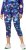 Ulla Popken Neon Bubble Quick Dry Leggings Blue - Jeans & Broeken in Grote Maten – Plus Size - 