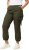 Ulla Popken Elastic Waist Cargo Pants Olives Grey - Jeans & Broeken in Grote Maten – Plus Size - 