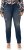 Ulla Popken Sammy Destroy 5 Pocket Jeans Blue Denim - Jeans & Broeken in Grote Maten – Plus Size - 